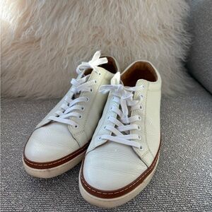 Allen Edmonds White Leather Low-Top Sneakers Men’s 8